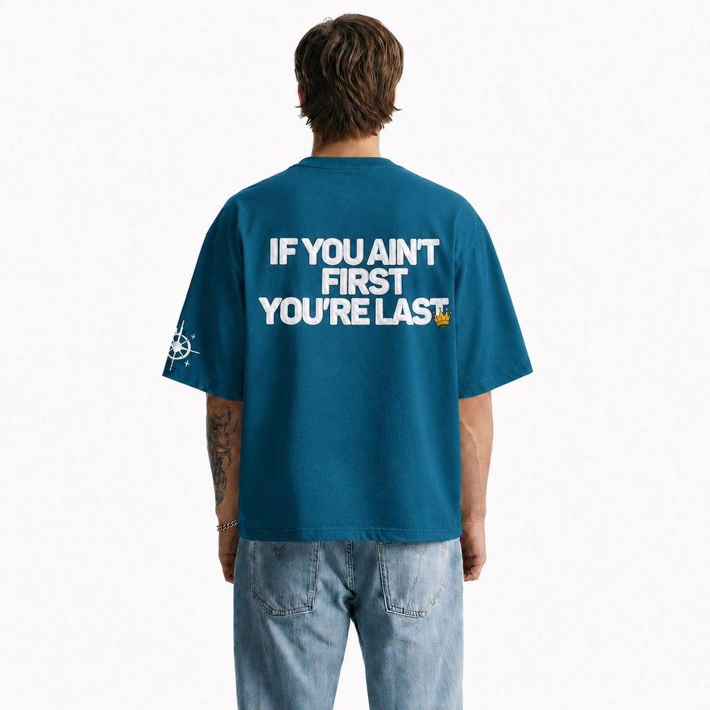 Teal Green Boxy Fit Tshirt
